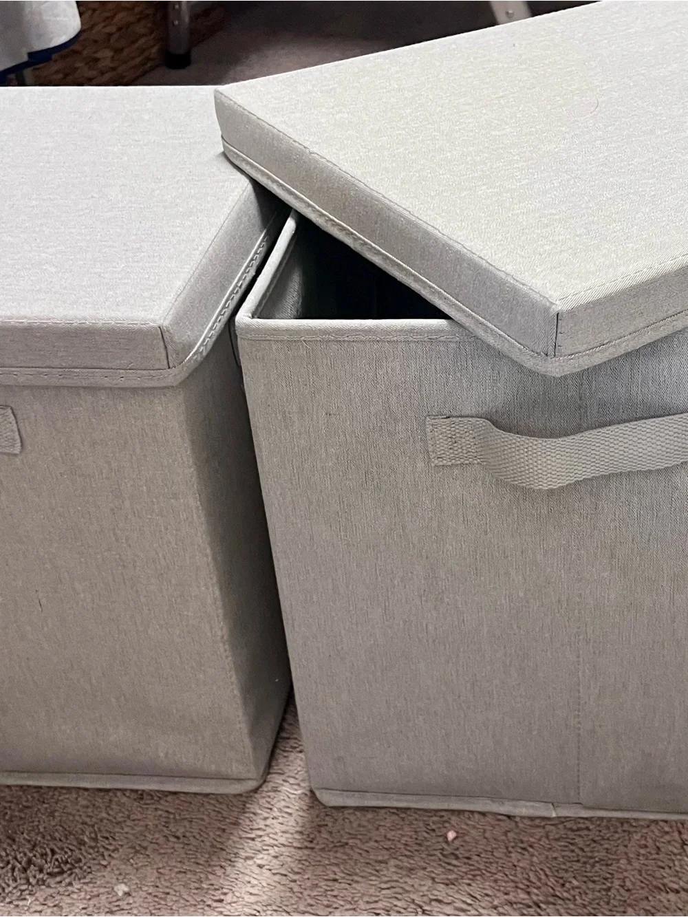 Decorative Storage Boxes. In small mdm & large sizes. Includes 15 wood hangers